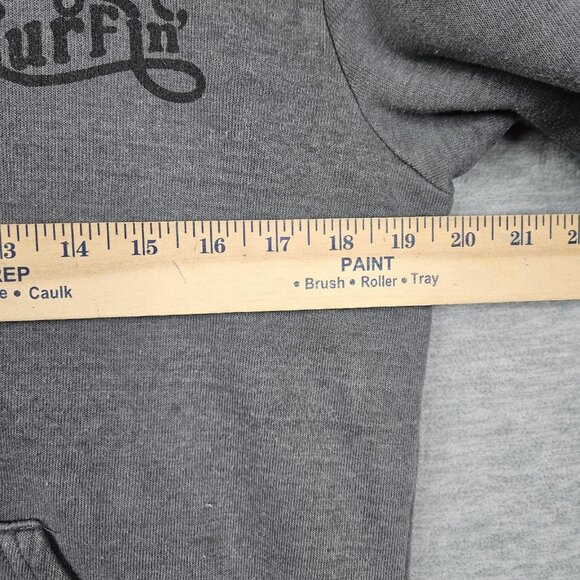 Aviator Nation Pull zip Unisex Adult Grey Hoodie Size M Stains - Picture 6 of 9